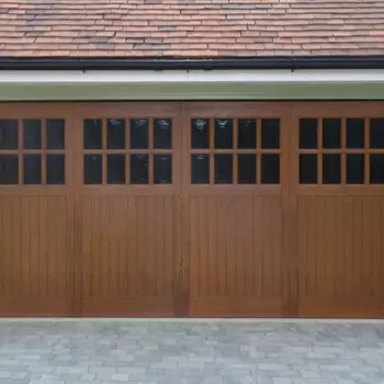 GRP Up and Over Garage Door - triple garage door